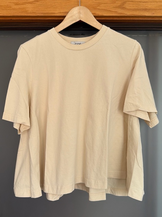 COS Tops - COS Butter Yellow Crew Neck Short Sleeve Tee